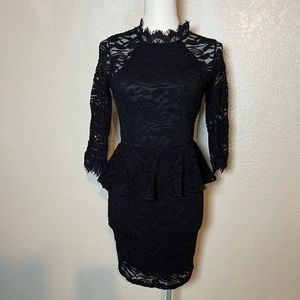 Peach Royal lace dress.